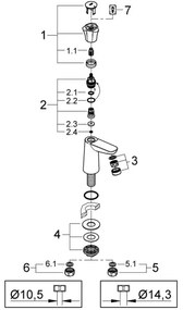 GROHE 20186001 - Stojanový ventil COSTA L DN 15 lesklý chróm