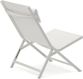 Biele kovové záhradné kreslo Canutells – Kave Home