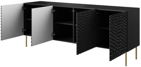 Cama Komoda Hole 4D čierna