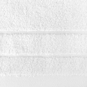 Klasický biely uterák DAMLA s jemným pásom Rozmer: 70 x 140 cm