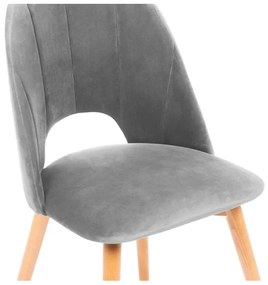 Jedálenská stolička TINO 86x48 cm šedá/svetlý dub