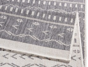 Hanse Home, Kusový koberec Twin Supreme 103437 Kuba grey creme – na von aj na doma, 80x350, šedá, chodba / predsieň