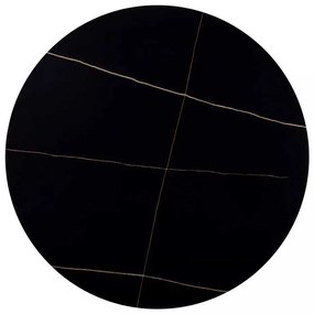 Jedálenský stôl Rion - priemer 90 cm, čierna