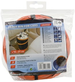 Compass Skladací odpadkový kôš Orange, 9 l, 06602