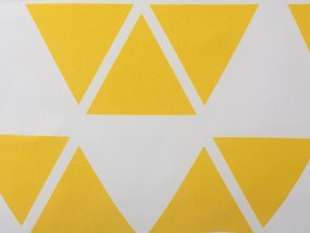 Sada 2 vankúšov geometrický vzor 45 x 45 cm žltá PANSY Beliani