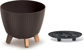Květináč LAMIAL ECO WOOD kávový