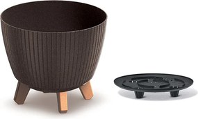 Květináč LAMIAL ECO WOOD kávový