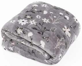 Baránková deka mikroplyš Exclusive 220 × 200 cm – Vanessa sivá