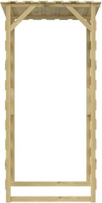 Pergola so strechami 6 ks100x90x200 cm impregnované borovicové drevo