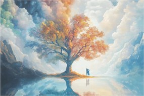 Obraz – Strom života a lásky (90x60 cm)