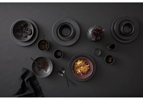 Čierna kameninová váza Bitz Basics Black, výška 20 cm