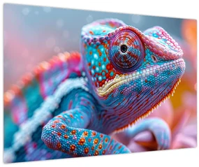 Obraz - Sfarbený chameleón (90x60 cm)
