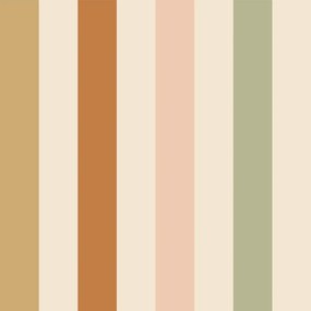 Tapeta Béžové pruhy v prírodných tónoch 280×50 cm