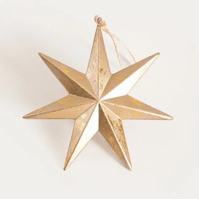Závesná vianočná dekorácia RINNA zlatá hviezda 754227