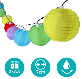 Párty lampióny 10 LED, na batérie
