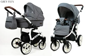 Kombinovaný kočík Raf-pol Optimal 2v1 - Grey flex (2-kombinácia)