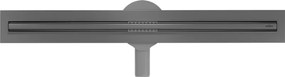 Mexen Flat 360° Slim sprchový žľab 60 cm, brúsený grafit, 1E41060