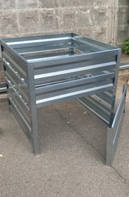 Záhradný kompostér LEGI 1 × 1 m, pozink