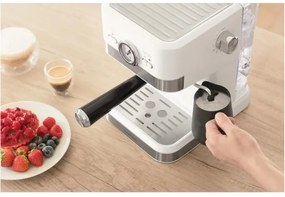 Sencor pákový espresso kávovar 1050W/230V biely/matný chróm