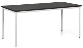 Jedálenský stôl TRIVIA, sivá podnož, 1600 x 800 mm, wenge
