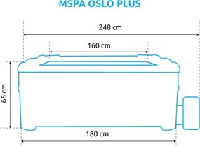 Marimex | Vírivý bazén MSPA Oslo Plus F-OS063WP | 11406451