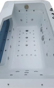 BPS-koupelny Hydromasážna vaňa HYD-NE912WH 170x90 BIELA s ohrevom vody