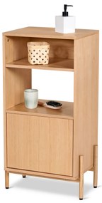 Kúpeľňová skrinka s drevenou dyhou