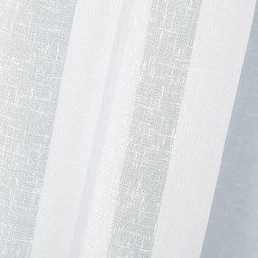 Záclona - biely režný vzor s olovkom ZAC-030 výška 300 cm Šitie na mieru