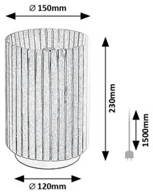 Rabalux 74212 - Stolná lampa RAVEN 1xE27/6W/230V