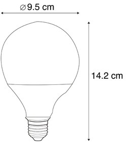 Sada 3 inteligentných E27 RGBW LED žiaroviek G95 11W 1050lm 2200-4000K