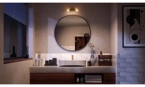 Philips - Kúpeľňové bodové svietidlo IDRIS 2xGU10/5W/230V IP44 čierna/zlatá