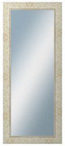 DANTIK - Zrkadlo v rámu, rozmer s rámom 50x120 cm z lišty PRAHA biela (2930)