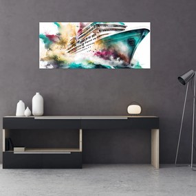 Obraz - Akvarelové more (120x50 cm)