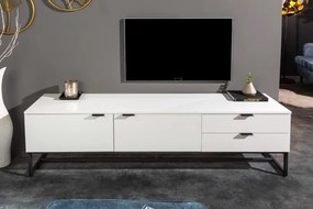 Moderný stolík pod TV X7 matná biela 180cm