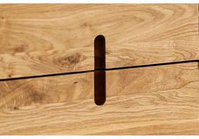 Nízka komoda z dubového dreva 142x84 cm Pola - The Beds