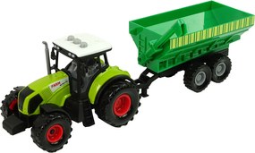 LEAN Toys Sada troch traktorov s prívesmi a postrekovačom, farma