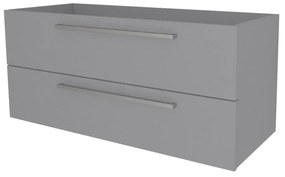 Mereo Bino, kúpeľňová skrinka 121 cm, Multidecor, Šedá supermat, MER-CN693SSEDA