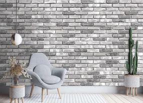 Gario Fototapeta Stará sivá tehlová stena Materiál: Vliesová, Rozmery: 100 x 70 cm