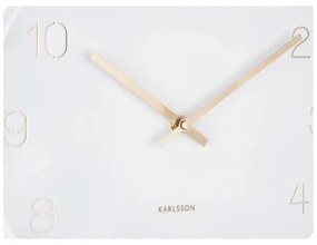 Karlsson 5788WH dizajnové nástenné hodiny, pr. 30 cm