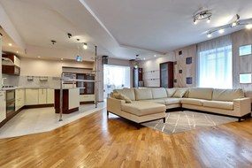 Spoltex, Kusový koberec Ambiance 681253-02 Beige, 120x170, béžová, kancelária