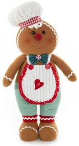 VIANOČNÁ FIGÚRKA GINGERBREAD 57CM VIACFAREBNÁ
