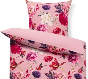 Posteľná bielizeň z česanej bavlny, ružová, nadmerná veľkosť