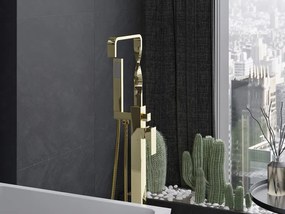 Mexen Avila, voľne stojaca vaňová batéria, zlatá lesklá, 75833-50