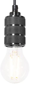 Toolight Toolight, závesná stropná lampa 1xE27 APP342-1CP, čierna, OSW-08409