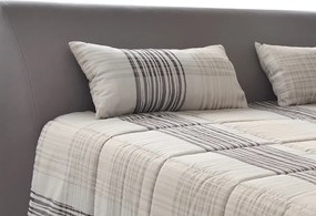 Posteľ Evita 180x200 cm, kávová ekokoža