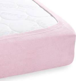 Froté napínacie prestieradlo FR-032 Púdrovo ružová 200 x 200 - výška 20 cm