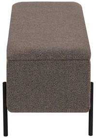 Hnedá lavica z textílie buklé Watford – House Nordic