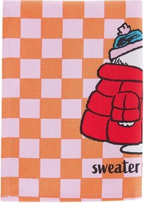 PEANUTS Utierka "Sweater Weather" - oranžová/ružová