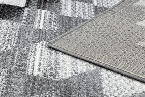 Koberec KAKE 25812677 Geometric - Romby 3D sivý/čierny
