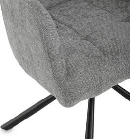 Jedálenská stolička sivá DCH-T1122 GREY2